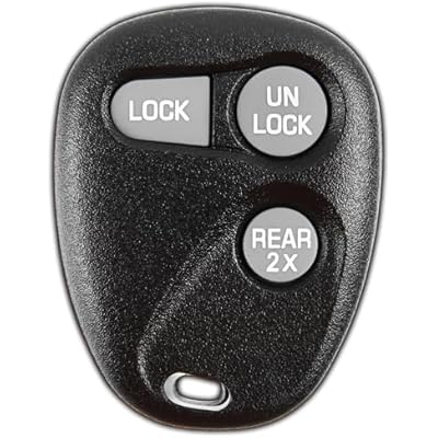 KeylessOption Key Fob Replacement for 1996 1997 1998 1999 2000 2001 2002 Buick Cadillac Chevrolet GMC Oldsmobile Pontiac Keyless Entry Remote Control, 3-Button 16245100-29