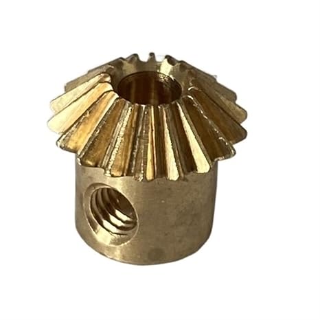 Pinion Gear, Pinion Gear 1pcs 0.4M 12T Bevel Gear 1mm Inner Hole 0.4 Module 12 Teeth Bevel Gear 90 Degree Transmission Copper Bevel Spiral Pinion Gear bore Shaft