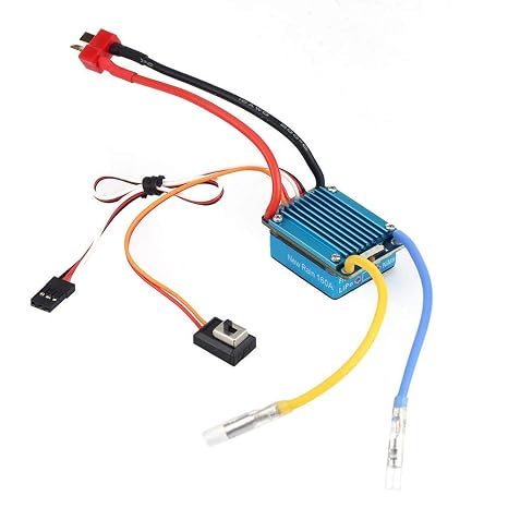 Electronic Speed Controller, 160A Brushed ESC with 5V 1A BEC for 1/12 RC Car