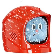 Funny Car Emotional Expression Robot Smart AI Dashboard Companion Electronic Pet Auto Interior Ornament with 52 Cute Animated Expressions & Charging Dock, Quick Release, (red)
