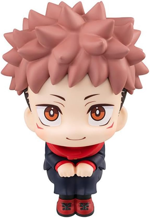 JJK Figure Itadori Yuuji Look Up Figure, 10cm Anime Action Figure Model Statue Cake Topper Decoration Handmade Collectible Gifts for Fans