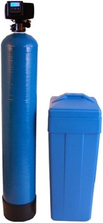 Fleck 5600 SXT Water Softener Ships Loaded With Resin In Tank For Easy Installation (48,000 Grains, Blue)