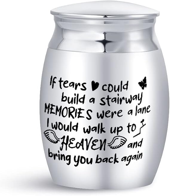 Mini Cremation Urn for Ashes Memorial Keepsake Cremation Bottle Heaven Family Auntie Uncle Mother Father Mum Dad Brother Sister