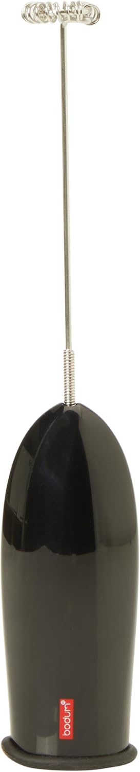 BODUM 3040-01 SCHIUMA Milk Frother, Electric Milk Frother, Off White, Stick, Battery Operated, Compact, Coffee, Cappuccino Cafe Latte