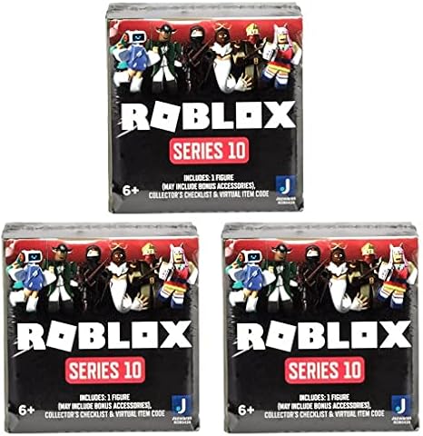 Roblox Action Collection - Series 10 Mystery Assorted Military Greens Exclusive Virtual Items 3 Mystery Figures