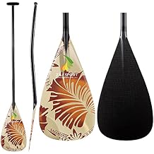 Z&J SPORT Outrigger Canoe Paddle Full Carbon, Tahiti Style OC Paddle with T-Handle, Lightweight Carbon Paddle for Waka AMA, vaa, Bent Shaft & 12 Degree Graphic Blade
