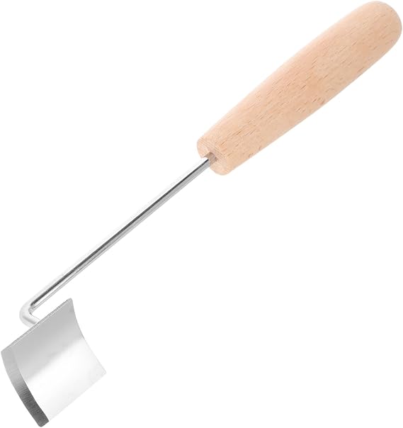 Stainless Steel Corn Peeler and Sheller with Beech Wood Handle Small Kitchen Gadget for Corn on The Cob Stripping and Kernel Removal