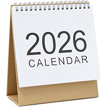 Small Desk Calendar 2021-2022 Stand Up Desktop Calendar from Remaining Months of 2021 to Dec 2022 with to-do List Back Page Standing Flip Desk Calendar with Silver Color Twin-Wire Binding