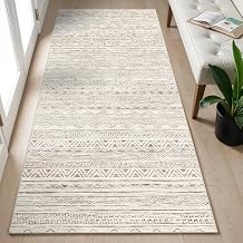 2x5 Hallway Runner Rug - Moroccan Non Slip Long Rug for Entryway Soft Low-Pile Washable Neutral Rugs for Kitchen Small Waterproof Indoor Floor Carpet for Bedroom Bathroom Laundry 2x5 Beige