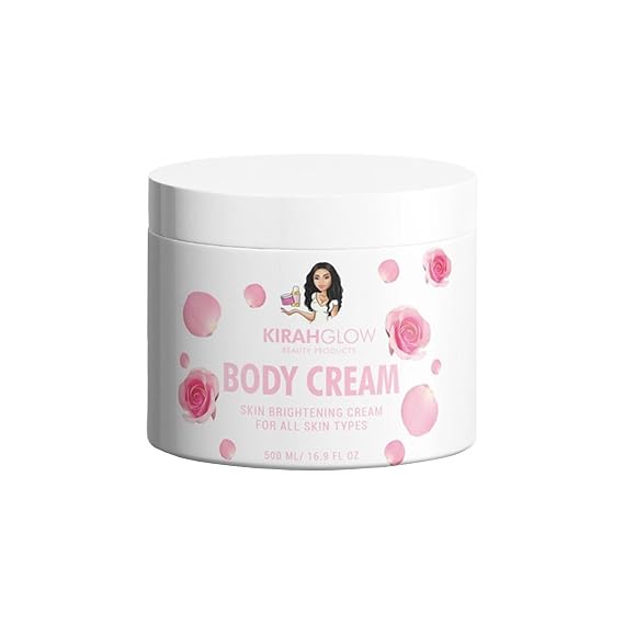 KirahGlow Radiance Body Cream | Tone-Evening Moisturizer for Glowing Skin | With Vitamin C & Natural Extracts | Lightweight, Non-Greasy Formula