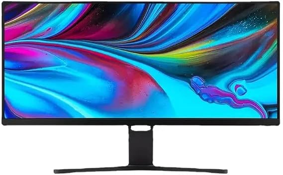 Xiaomi Mi Curved Gaming Monitor 30 Inch with AMD FreeSyncPremium, WFHD 2560 1080, 21:9, 200Hz, 4ms, 300lm, 99% sRGB, 2 HDMI, 2 Display Port, Audio Out, TUV Certified Blue Light Reduction