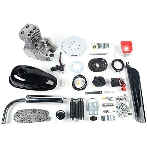 YIYIBYUS Bicycle Engine Kit, 100CC 2-Stroke 36 Tooth Sprocket Gas Motorized Motor Bike Modified Kits for Most 26 28 Bikes