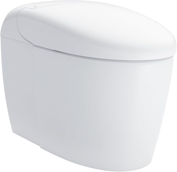 NEOREST RS Dual Flush 1.0 or 0.8 GPF Toilet with Integrated Bidet Seat and EWATER+, Cotton White - MS8341CUMFG#01