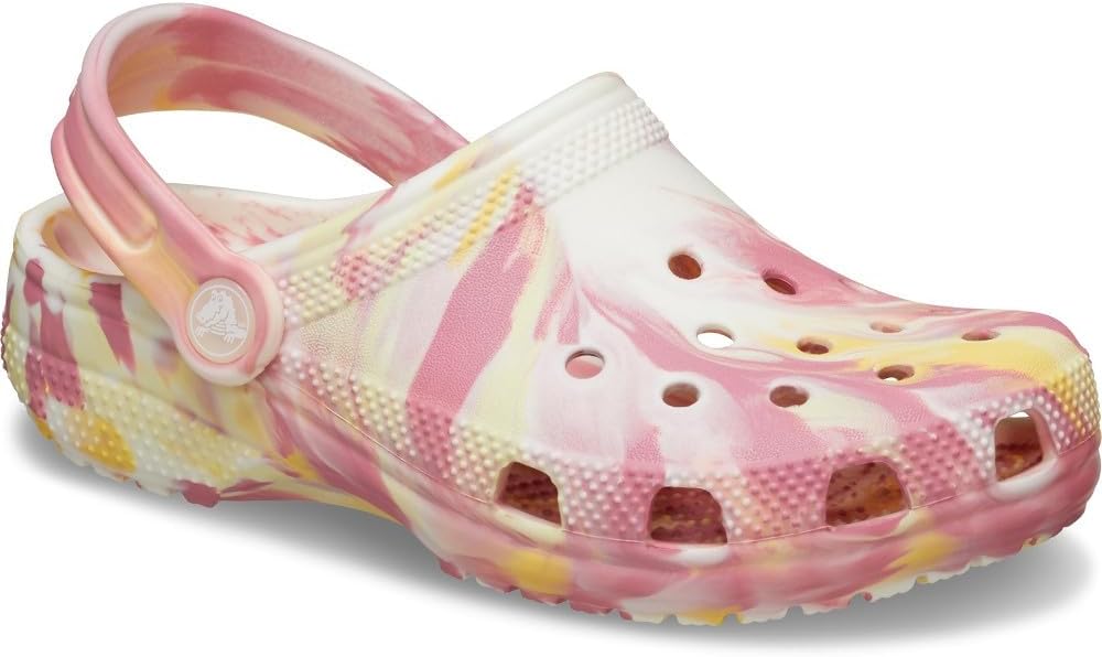 Crocs Girls' Classic Marble Clog