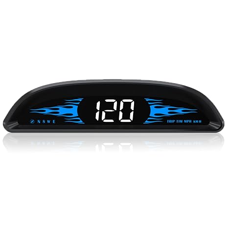 ACECAR Digital GPS Speedometer, Universal Car HUD Head Up Display with Speed MPH, Direction, Driving Distance, Overspeed Alarm HD Display, for All Vehicle