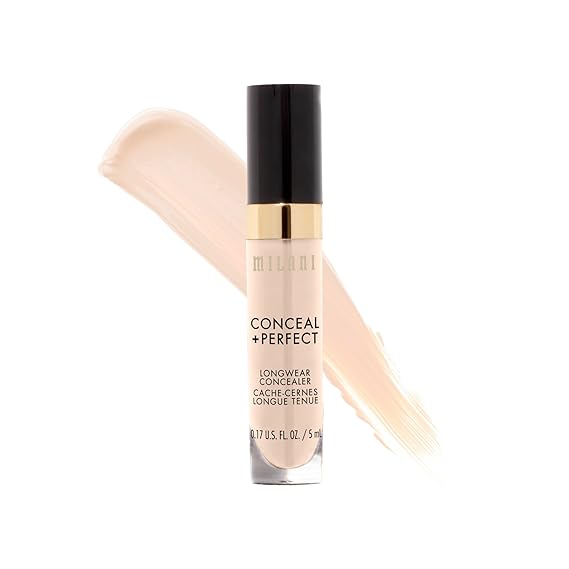 Milani Conceal + Perfect Longwear Concealer - Pure Ivory (0.17 Fl. Oz.)