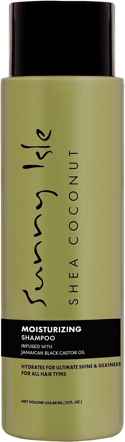 Sunny Isle Shea Coconut Moisturizing Shampoo Infused with Jamaican Black Castor Oil 12oz