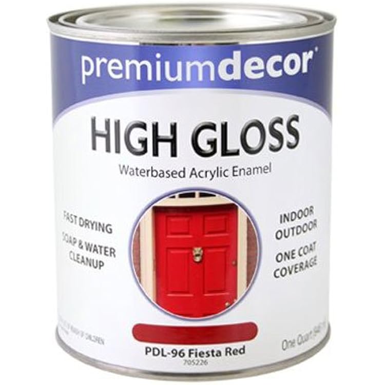 True Value Company PDL96-QT PD Fies Red WB Enamel, 1 Quart