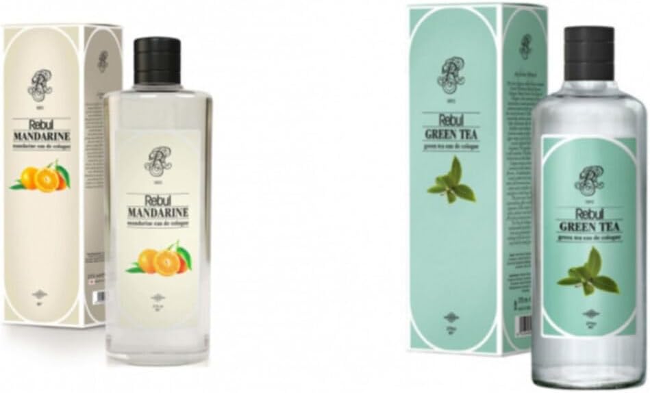 Rebul Mandalina Yeşil Çay EDC Parfüm, 250 ml Cam Şişe