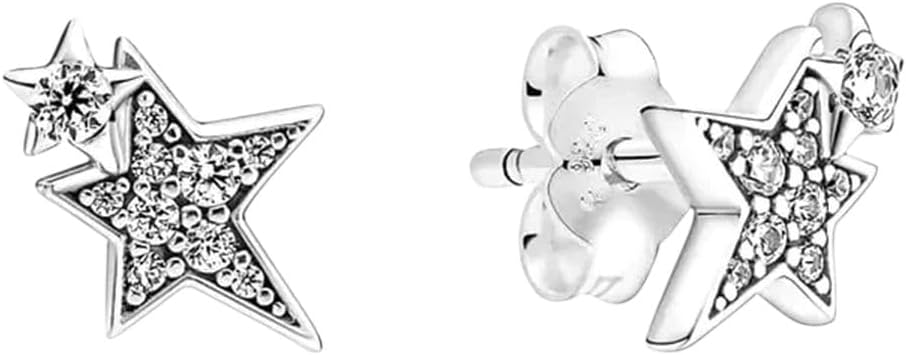 New 925 Silver Earring Shaped Pearls Drop Earring Bow Stud Earrings Pandkk Original For Women Gift Fine Jewelry