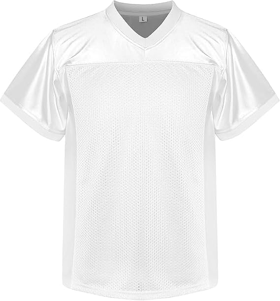 Youth Blank Football Jersey Athletic Football Practice Jersey Hip Hop Sports Shirt for Kids