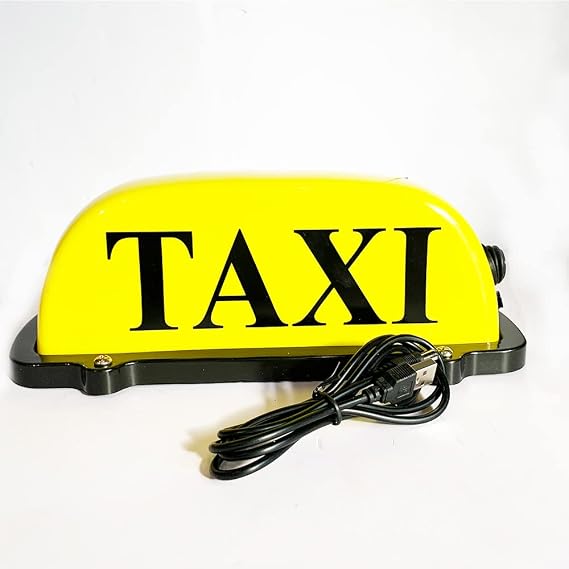 TAXI LED Car Top Light Yellow Shell Dome Light