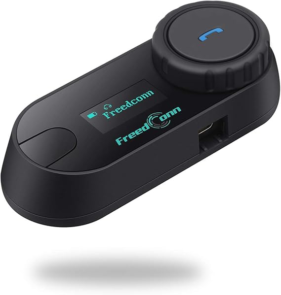 FreedConn Motorcycle Bluetooth Headset, 800M 2-Way Interphone Bluetooth Motorcycle Headset TCOM-SC, Waterproof Intercom,Helmet Communication Intercom Systems, with LCD ScreenFM RadioSiri1 Pack