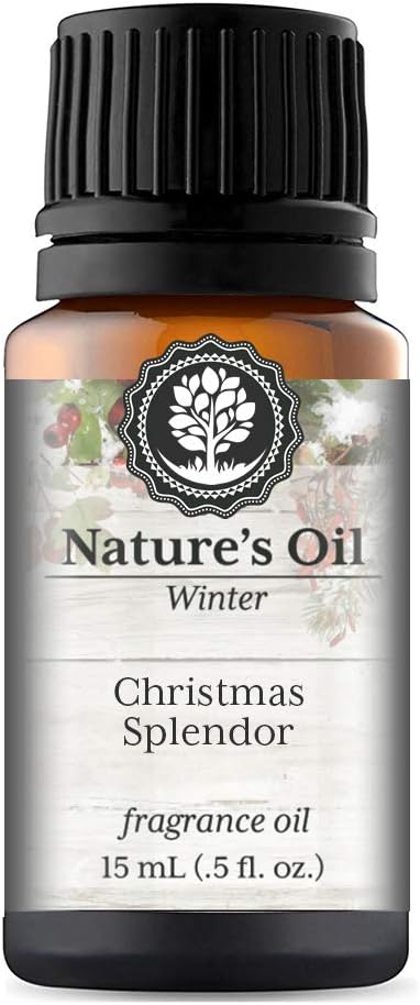 Christmas Splendor Fragrance Oil (15ml) for Diffusers, Soap Making, Candles, Lotion, Home Scents, Linen Spray, Bath Bombs, Slime