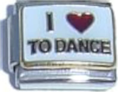 NewCharms I Love To Dance Italian Charm