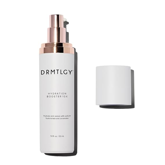 DRMTLGY Hydration Booster 10X Hyaluronic Acid Serum for Face, Hydrating & Plumping, Reduces Fine Lines, Moisturizer Boosting Serum (1.8 fl oz)