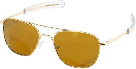 Eagle Eyes Celebrity Aviator Green Flash Mirror Polarized Sunglasses, 57Mm