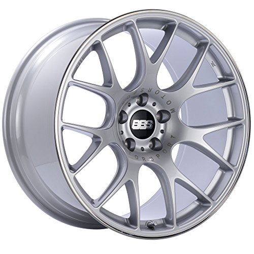 BBS CH-R Silver Wheel with Painted Finish and Polished Stainless Steel Rim (20x10.5"/5x112mm, +25mm offset)