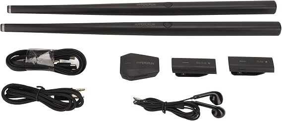 Electronic Drum Set, Drumsticks Low Noise Virtual Reality Drum Sticks, for Beginners, Black
