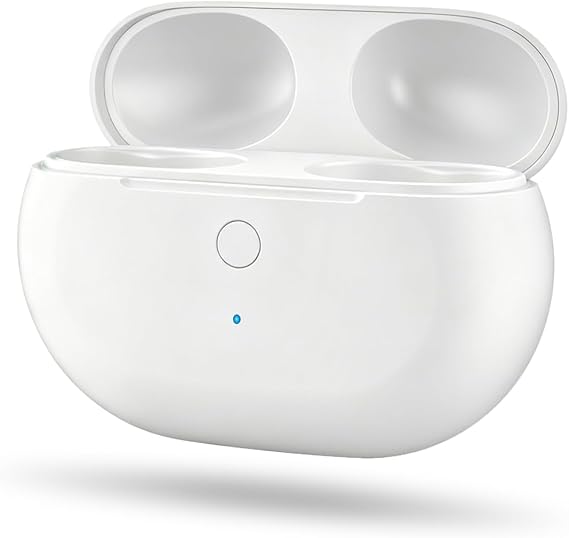 Charging Case Replacement for Beats Studio Buds - Earbuds Charger Case with Bluetooth Pairing Sync Button, 660mAh Battery (Earbuds Not Included), White