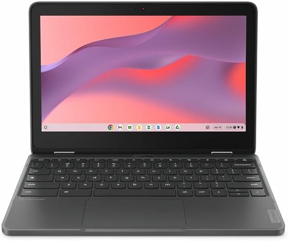Lenovo 300e Yoga Chromebook Gen 4 82W2002KUS 11.6" Touchscreen Convertible 2 in 1 Chromebook - HD - Octa-core (ARM Cortex A76 + Cortex A55) - 8 GB - 64 GB Flash Memory - English Keyboard