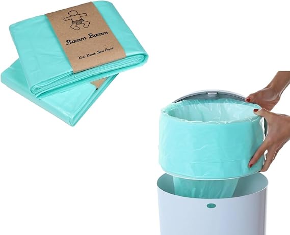 BAMM BAMM 16L Korbell Çöp Kutuları İle Uyumlu 1500 Bebek Bezi Kapasiteli 2 Paket Yerli Çöp Poşeti