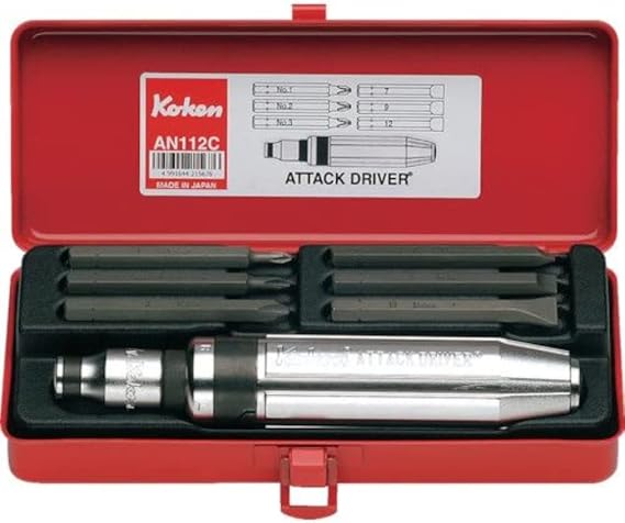 Ko-ken AN112C 1/2 Sq. Dr. Attack Driver Set 8 pieces