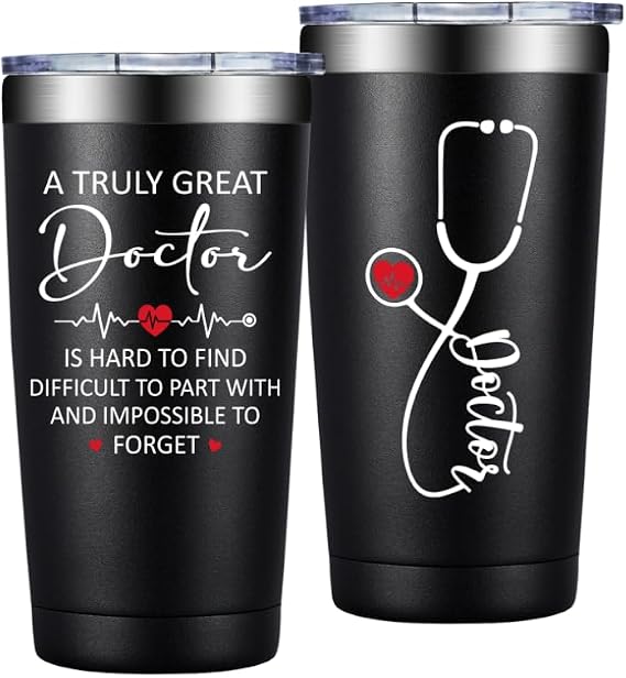 Doctors Day Gifts for Men Women - Doctor Appreciation Gifts - Graduation Gift for Doctors, Physician, Dr - 20oz Insulated Tumbler