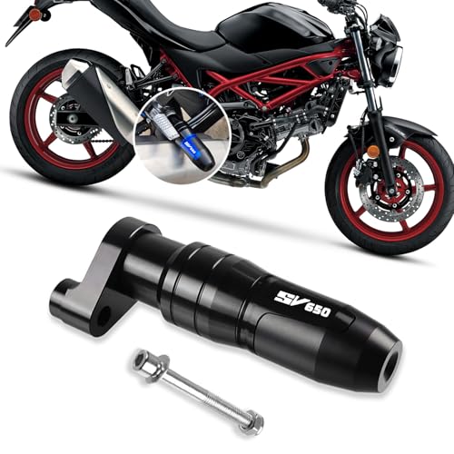 For SV650 SV650X 2025 muffler protector exhaust slider frame protector anti-collision pad anti-fall protection pad sv650 sv650x 2023-2025 motorcycle accessories Black