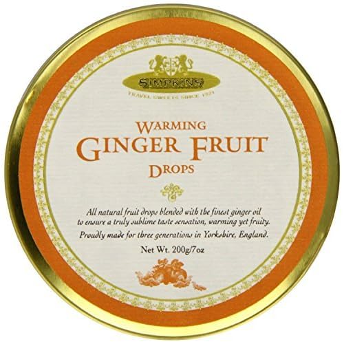 Warming Ginger Fruit Drops - Simpkins Travel Sweets 200g by Simpkins
