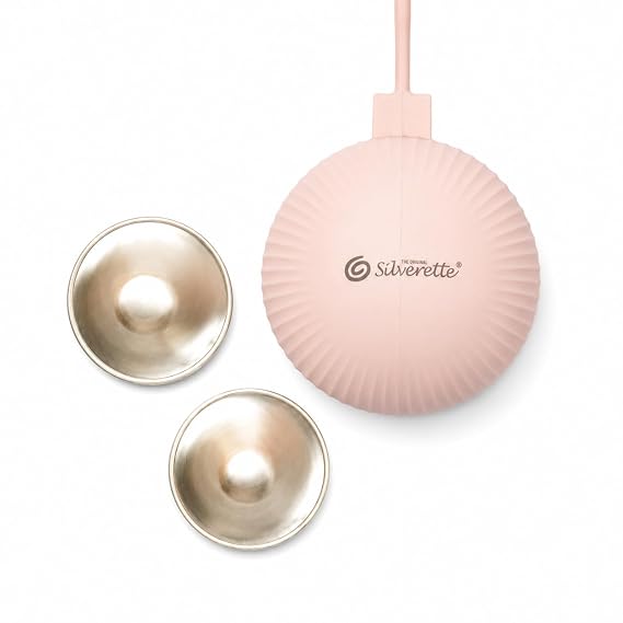 Silverette Nursing Cups Medium and Happy Nipples Holder Better Together