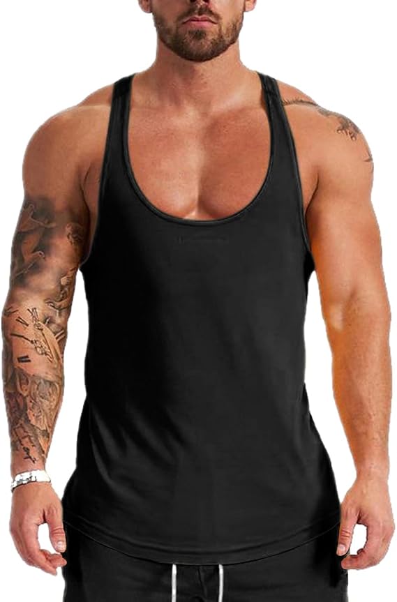 Muscle Killer 1 or 3 Pack Men's Bodybuilding Stringer Tank Tops Y-Back Gym Fitness T-Shirts