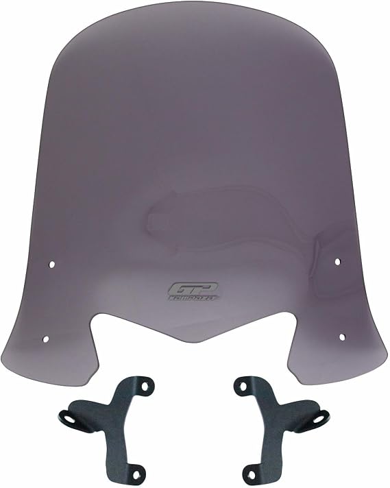 GP Kompozit Windshield Windscreen Smoked Compatible For TVS Jupiter 125 2023 42 cm