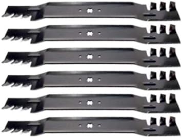 Set of 6 Huskee LT4200 LT 4200 42" Gator Style Mulching Lawn Mower Blades Fits Models 13AJ771S031 13AJ771S231 13W2771S031 13W2771S231 13W2775S031 13W2775S231 13WJ771S231 13WV771S031 13WV771S231