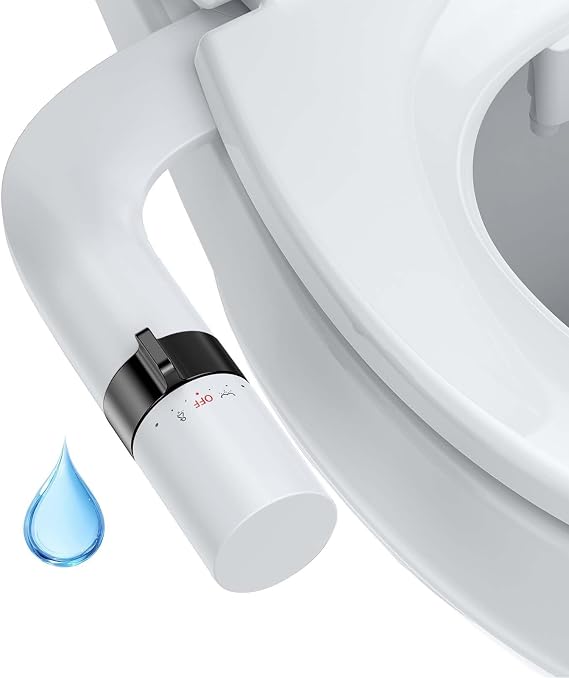Bidet Attachment for Toilet Seat, Dual Nozzle Rear/Feminine Wash