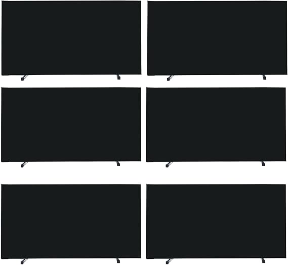 JYHHCYS 6pcs Table Tennis Barrier with 420D Oxford Cloth - Lightweight Portable Court Surround Barrier Block (140x75cm) - Ping Pong Baffle Field Fence Surround Block Easy to Set Up(Black)