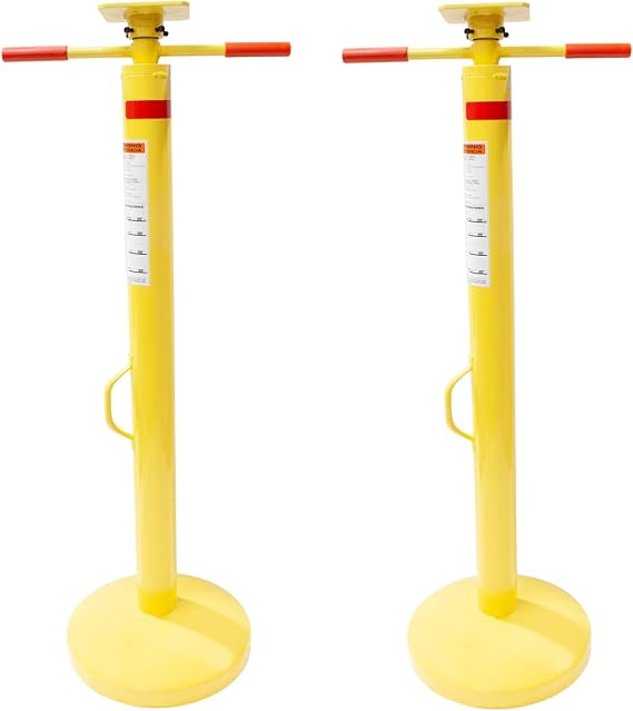 Mytee Products (2 Pack) Semi Trailer Stabilizing Jack Stand 50,000 Lbs Static Capacity