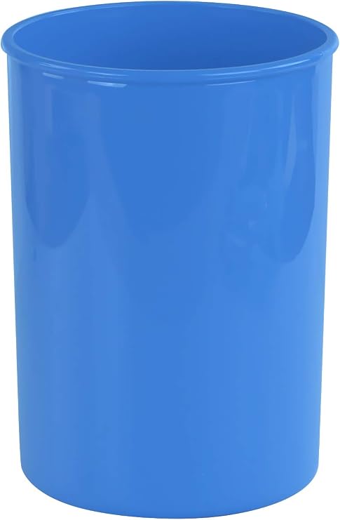 Reston Lloyd Calypso Basics Multipurpose Cookware Storage Crock, Kitchen Countertop & Office Desk Organization, Durable & Food Safe BPA-Free Plastic, Azure