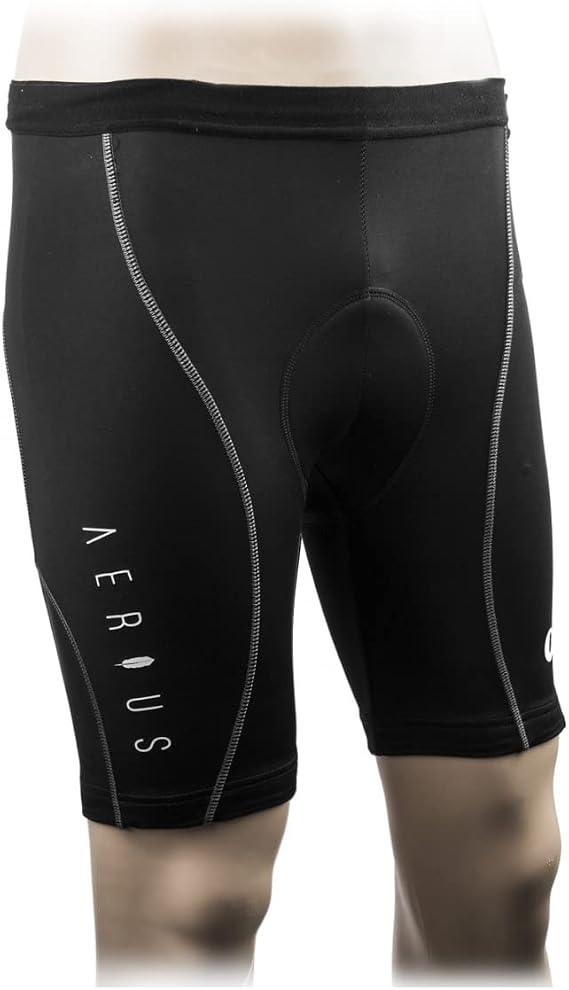 AERIUS Men's 10-Panel Cycling Short (Black - XL) | cycling-shorts