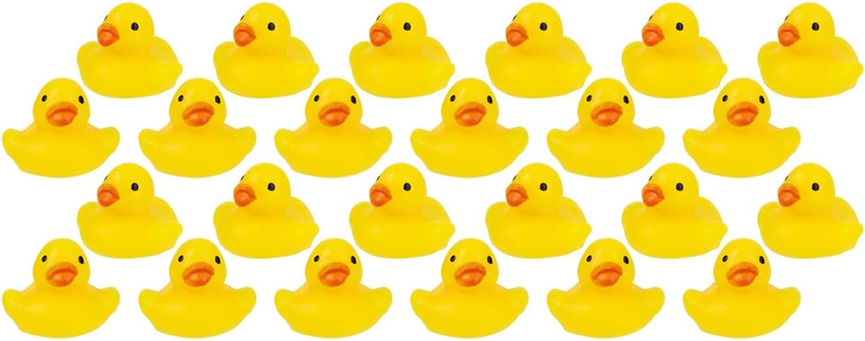 Set of 24 Duck Cute Animal Mochi Squishy Animals - Kawaii - Cute Individually Wrapped Toys - Sensory, Stress, Fidget Party Favor Toy Gummy Duckies Set of 24 Ducks - 2 Dozen